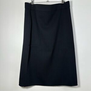 The Drop Women’s Knee Length Side Slit Ribbed Skirt Size 2x Black NEW